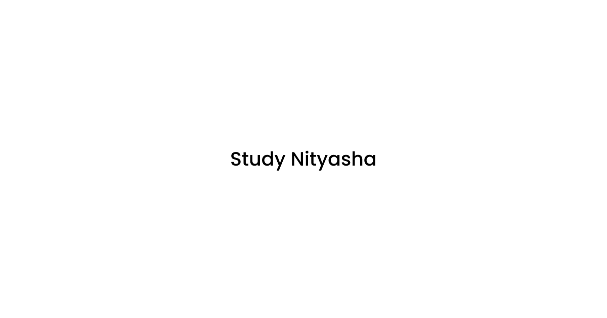 Introducing Nityasha AI Study Mode: Your Personal Learning Companion